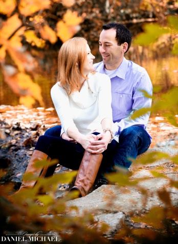 Couple smiling at each other