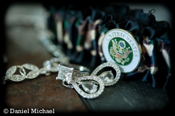 Army Garter Cincinnati Wedding