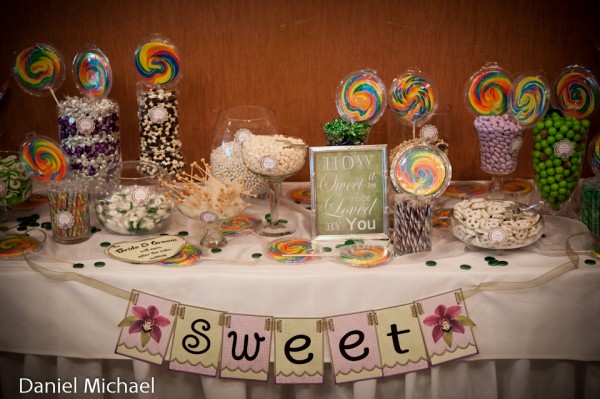 Candy Table at Wedding Reception