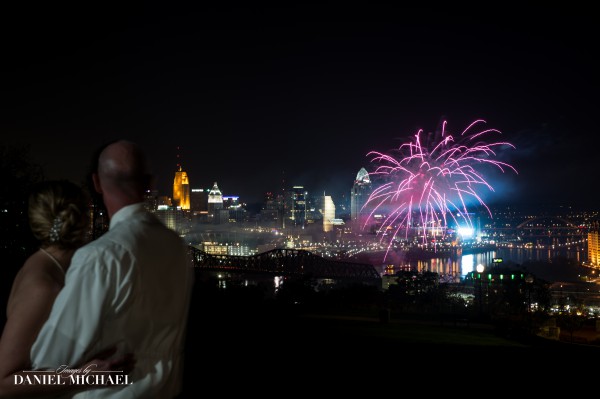 Drees Pavilion Wedding Fireworks Photos