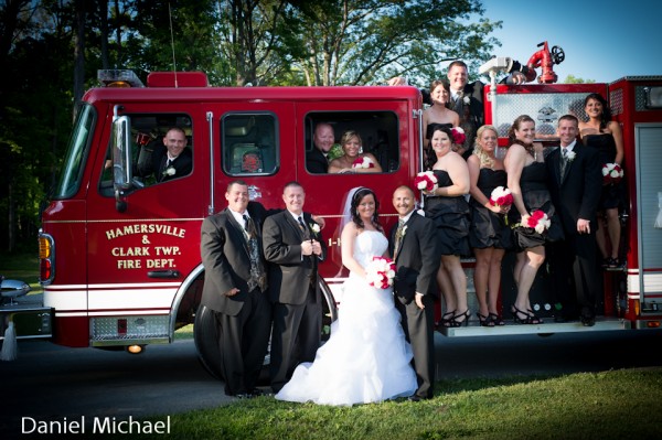 Fire Truck Wedding Party