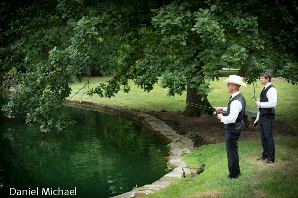 Fishing on Wedding Day