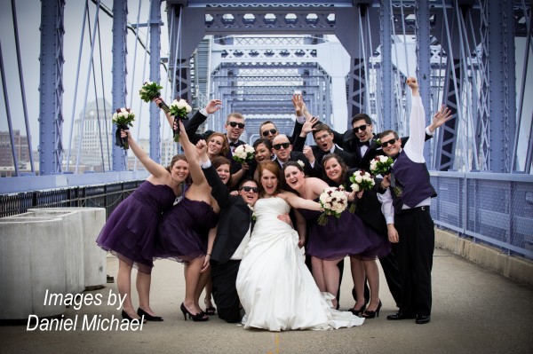 Purple People Bridge Wedding Photos