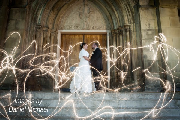 Sparkler Wedding Photos Cincinnati