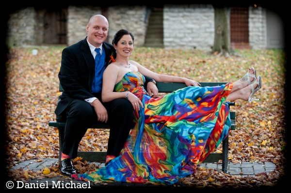 Tie Dyed Wedding Dress Photography