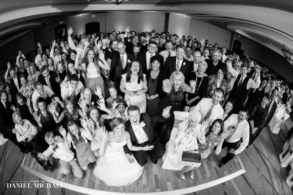 Wedding Group Photo at Reception