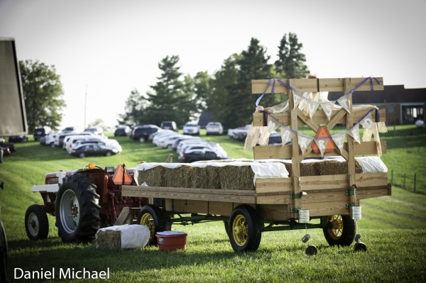 Wedding Hay Ride Photos