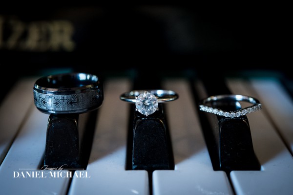Wedding Rings on Piano Keys