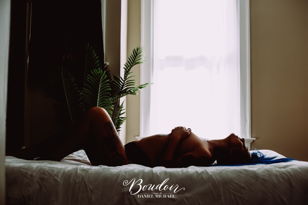 Women laying on matress